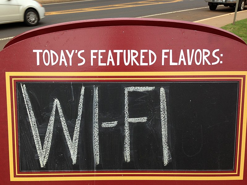 Todays featured flavour: Wi-fi. Source: https://www.flickr.com/photos/cogdog/8734739226/